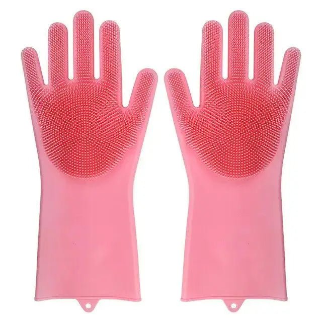 🔗Multifunction Magic Silicone Dish Washing Gloves - Katchy Vibez