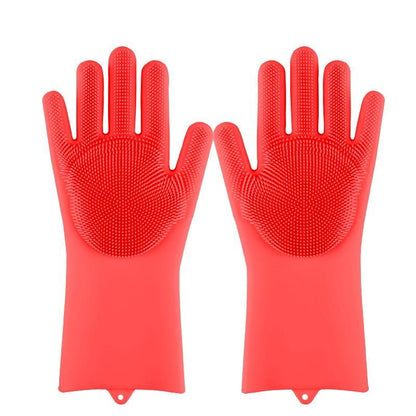 Multifunction Magic Silicone Dish Washing Gloves - Katchy Vibez