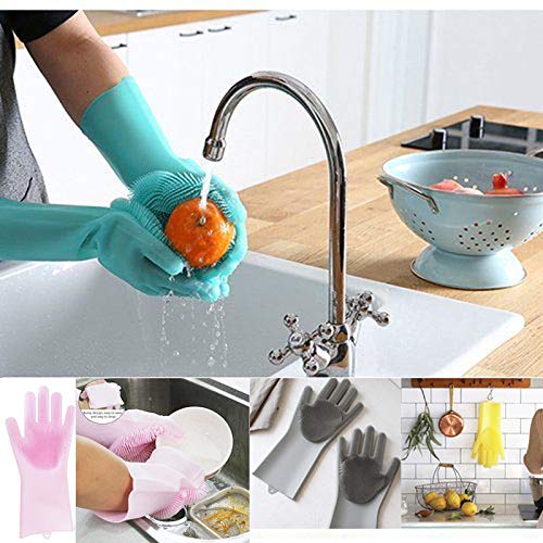 Multifunction Magic Silicone Dish Washing Gloves - Katchy Vibez
