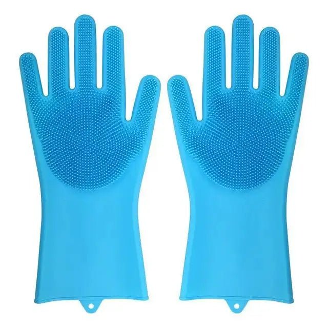 🔗Multifunction Magic Silicone Dish Washing Gloves - Katchy Vibez