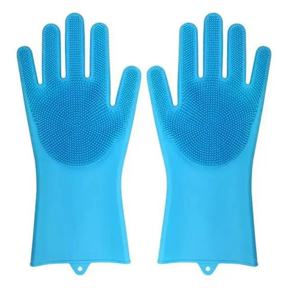 🔗Multifunction Magic Silicone Dish Washing Gloves - Katchy Vibez