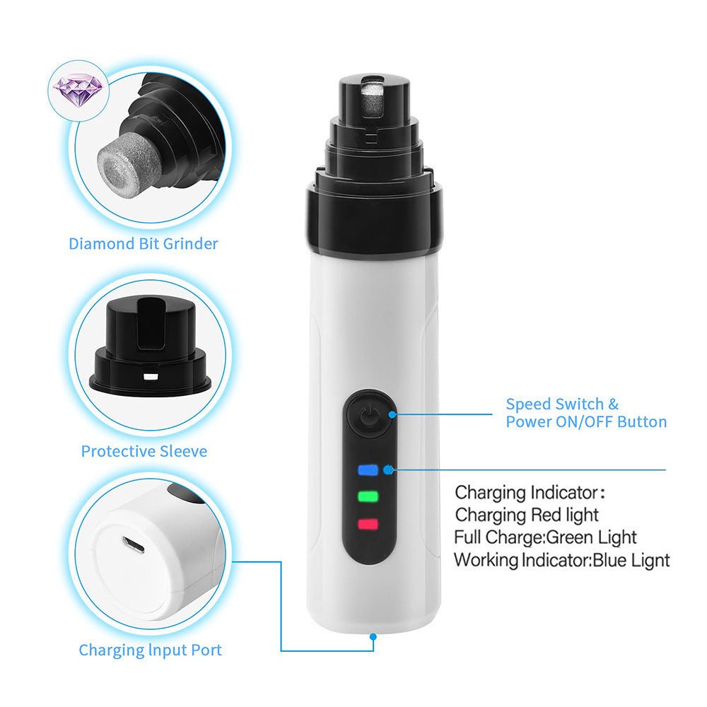 PawPerfect™ – Rechargeable Nail Grinder for Dogs & Cats - Katchy Vibez