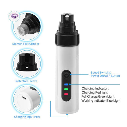 PawPerfect™ – Rechargeable Nail Grinder for Dogs & Cats - Katchy Vibez