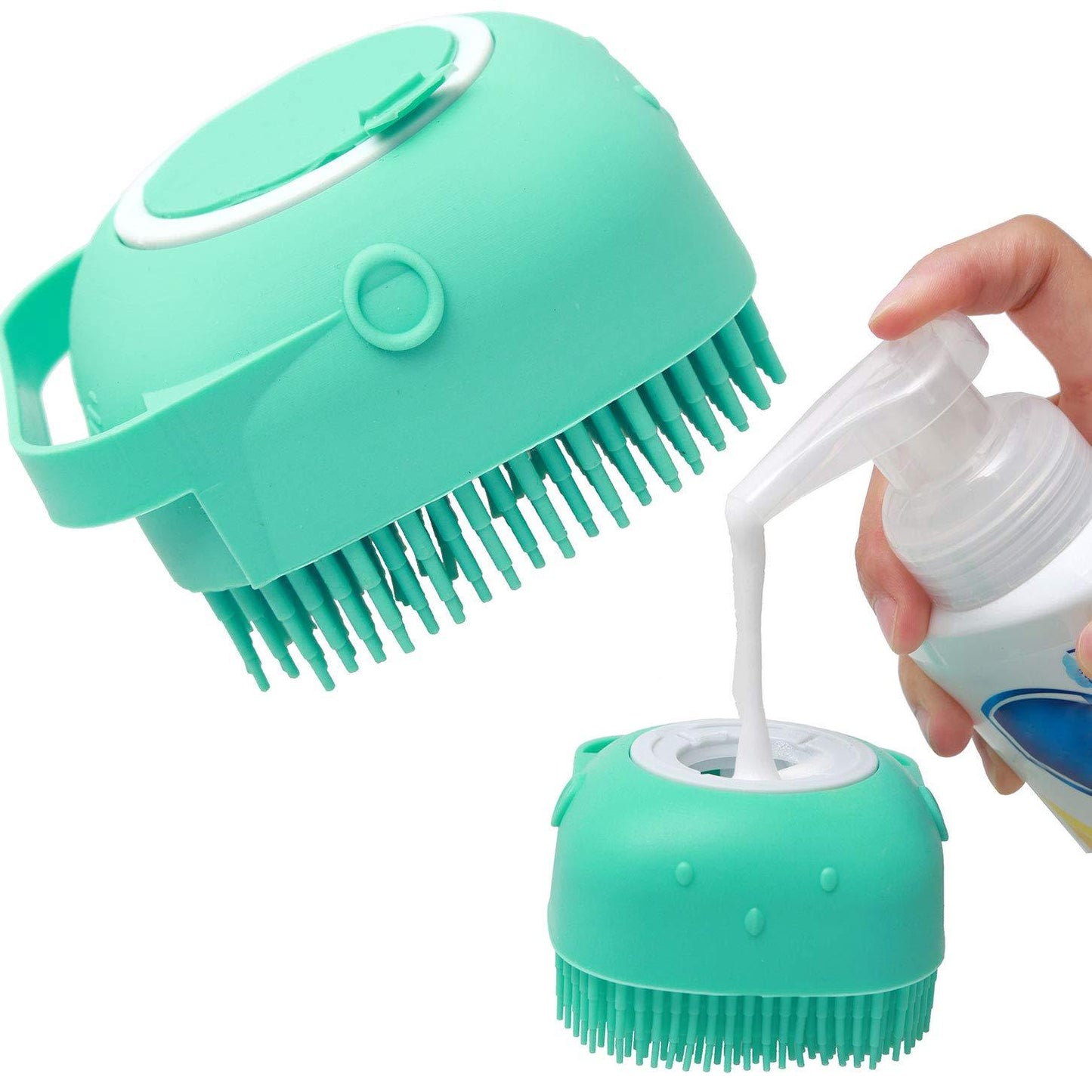 Pet Bathing Brush – Grooming + Massage + Shampoo in One - Katchy Vibez