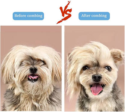 Pet Grooming Brush | One - Click Self - Cleaning Design - Katchy Vibez