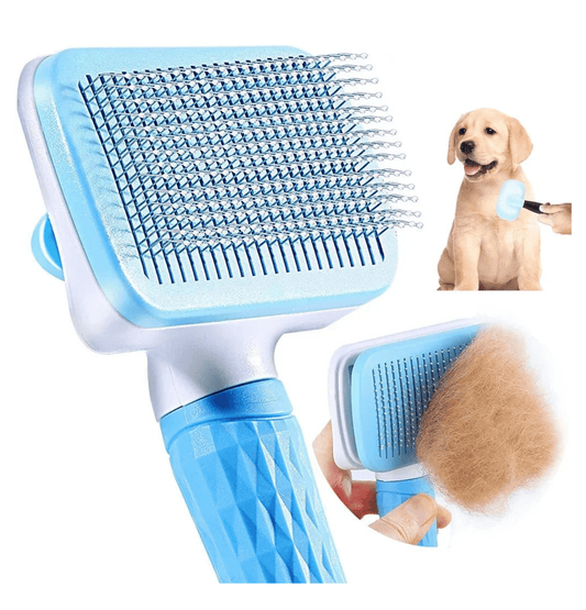 Pet Grooming Brush | One - Click Self - Cleaning Design - Katchy Vibez