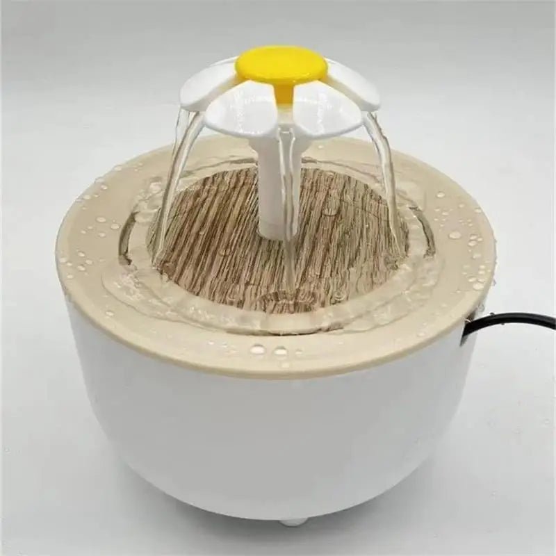 Pet Water Fountain | USB Powered & Flower - Flow Hydration - Katchy Vibez