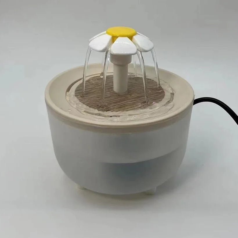 Pet Water Fountain | USB Powered & Flower - Flow Hydration - Katchy Vibez
