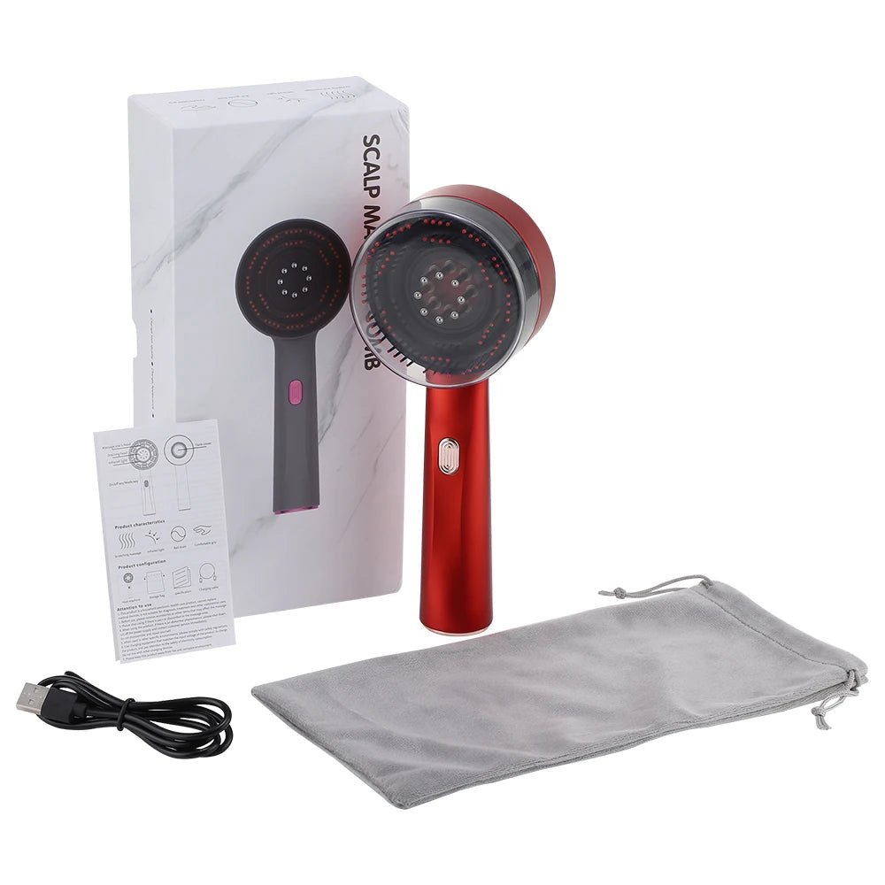 🔗Portable Electric Vibration Oil Massage Comb | Hair Growth & Scalp Care - Katchy Vibez