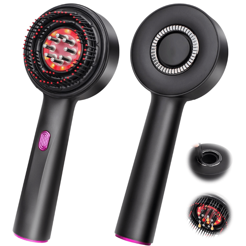 🔗Portable Electric Vibration Oil Massage Comb | Hair Growth & Scalp Care - Katchy Vibez