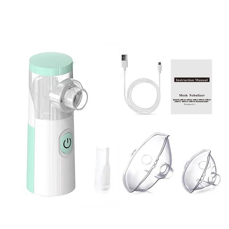 🔗Portable Mesh Nebulizer – Auto - Cleaning for Adults & Kids - Katchy Vibez