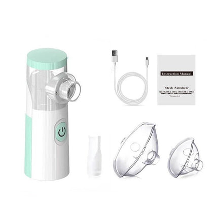 🔗Portable Mesh Nebulizer – Auto - Cleaning for Adults & Kids - Katchy Vibez