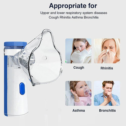 🔗Portable Mesh Nebulizer – Auto - Cleaning for Adults & Kids - Katchy Vibez