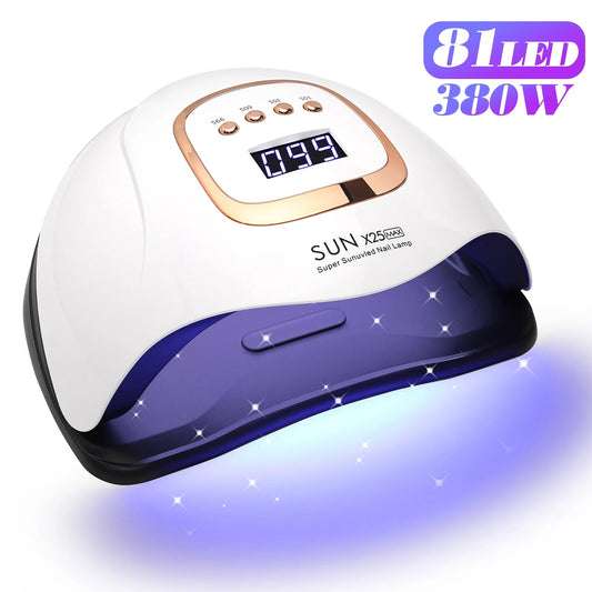 Professional UV LED Nail Lamp | 81 LEDs, Auto Sensor, 4 Timer Modes - Katchy Vibez