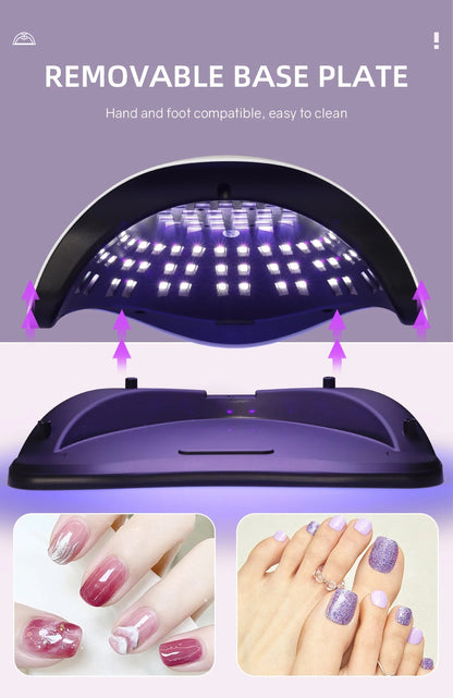 Professional UV LED Nail Lamp | 81 LEDs, Auto Sensor, 4 Timer Modes - Katchy Vibez