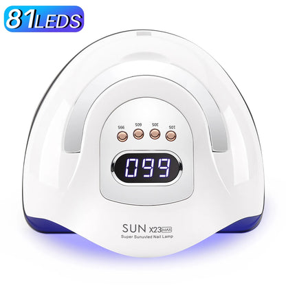 Professional UV LED Nail Lamp | 81 LEDs, Auto Sensor, 4 Timer Modes - Katchy Vibez