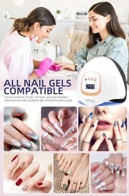 Professional UV LED Nail Lamp | 81 LEDs, Auto Sensor, 4 Timer Modes - Katchy Vibez