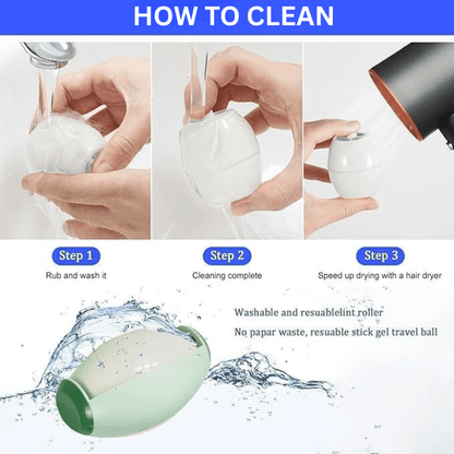 Reusable Hair & Dust Remover Roller | Stick, Wash & Reuse - Katchy Vibez