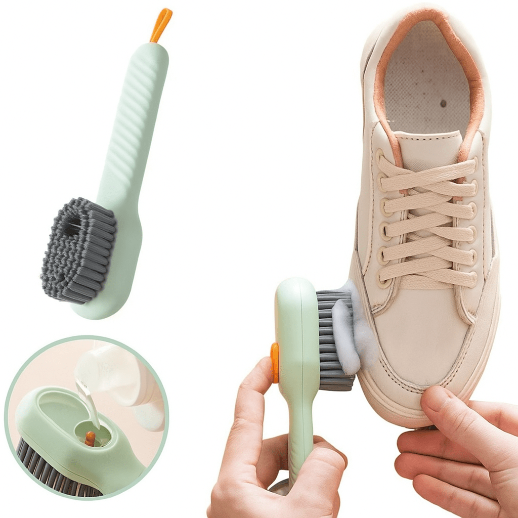 Shoe & Laundry Brush – Soap Dispenser Cleaning Tool - Katchy Vibez