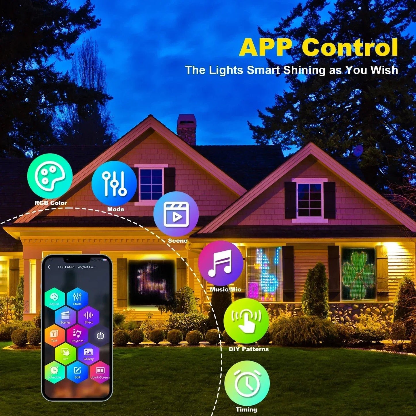 Smart LED Curtain Lights | Your Walls, Your Canvas. - Katchy Vibez