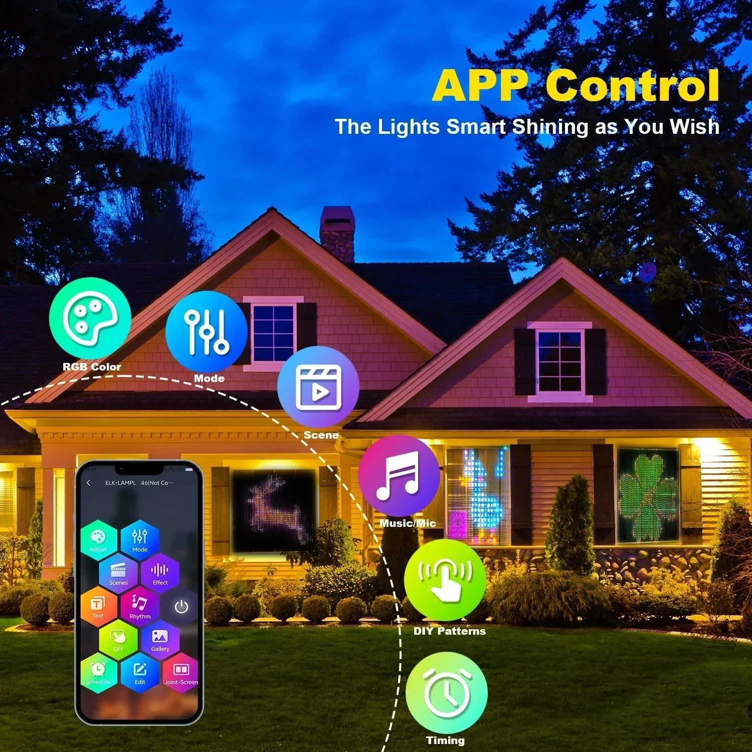 Smart LED Curtain Lights | Your Walls, Your Canvas. - Katchy Vibez