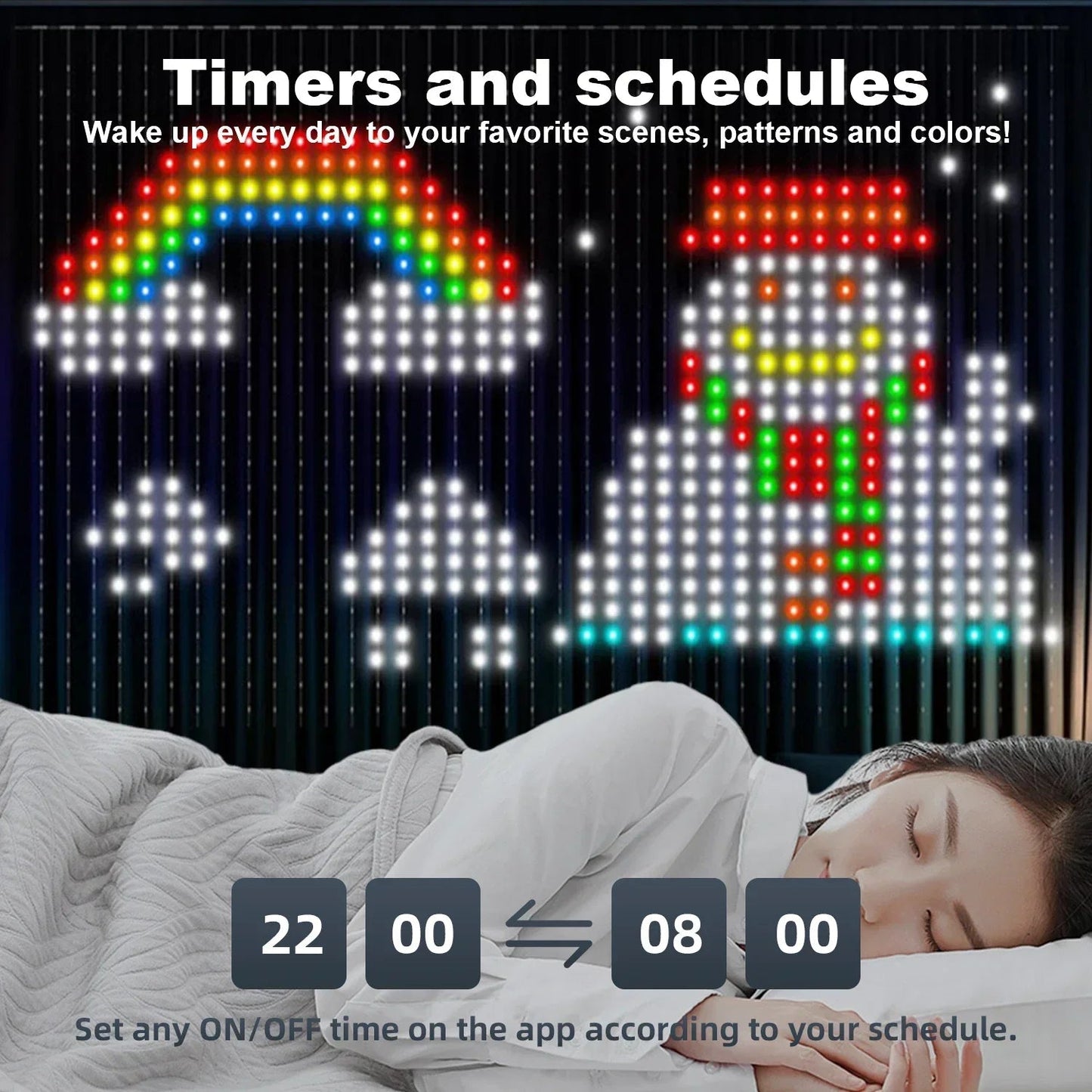 Smart LED Curtain Lights | Your Walls, Your Canvas. - Katchy Vibez