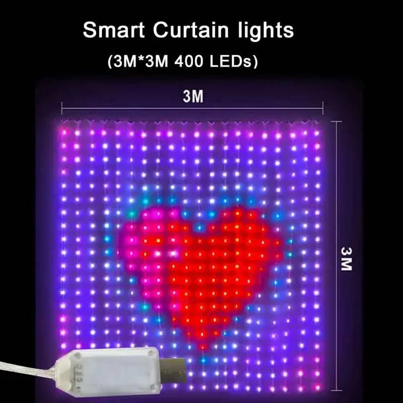 Smart LED Curtain Lights | Your Walls, Your Canvas. - Katchy Vibez