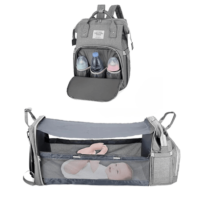🔗SmartParent Diaper Bag | 3 - in - 1 Changing Station & Travel Bed - Katchy Vibez