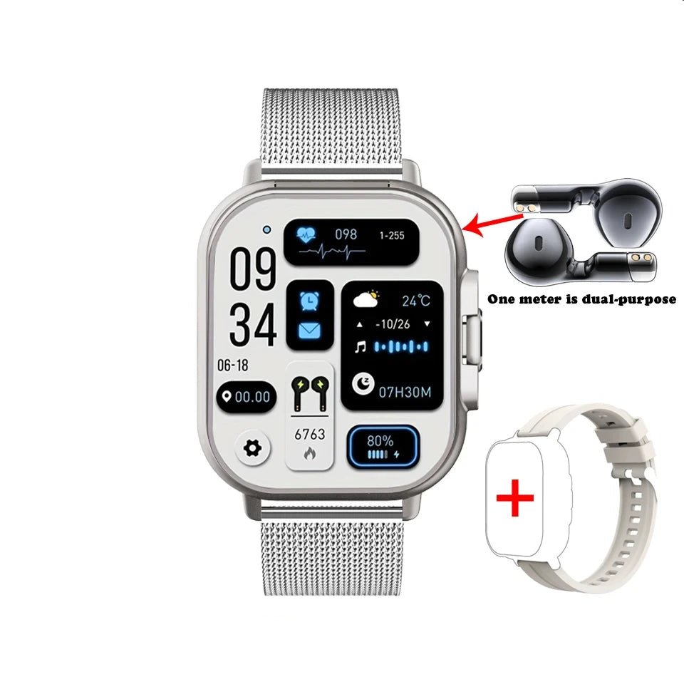 Smartwatch + Wireless Earbuds | 2 - in - 1 Wearable Tech - Katchy Vibez