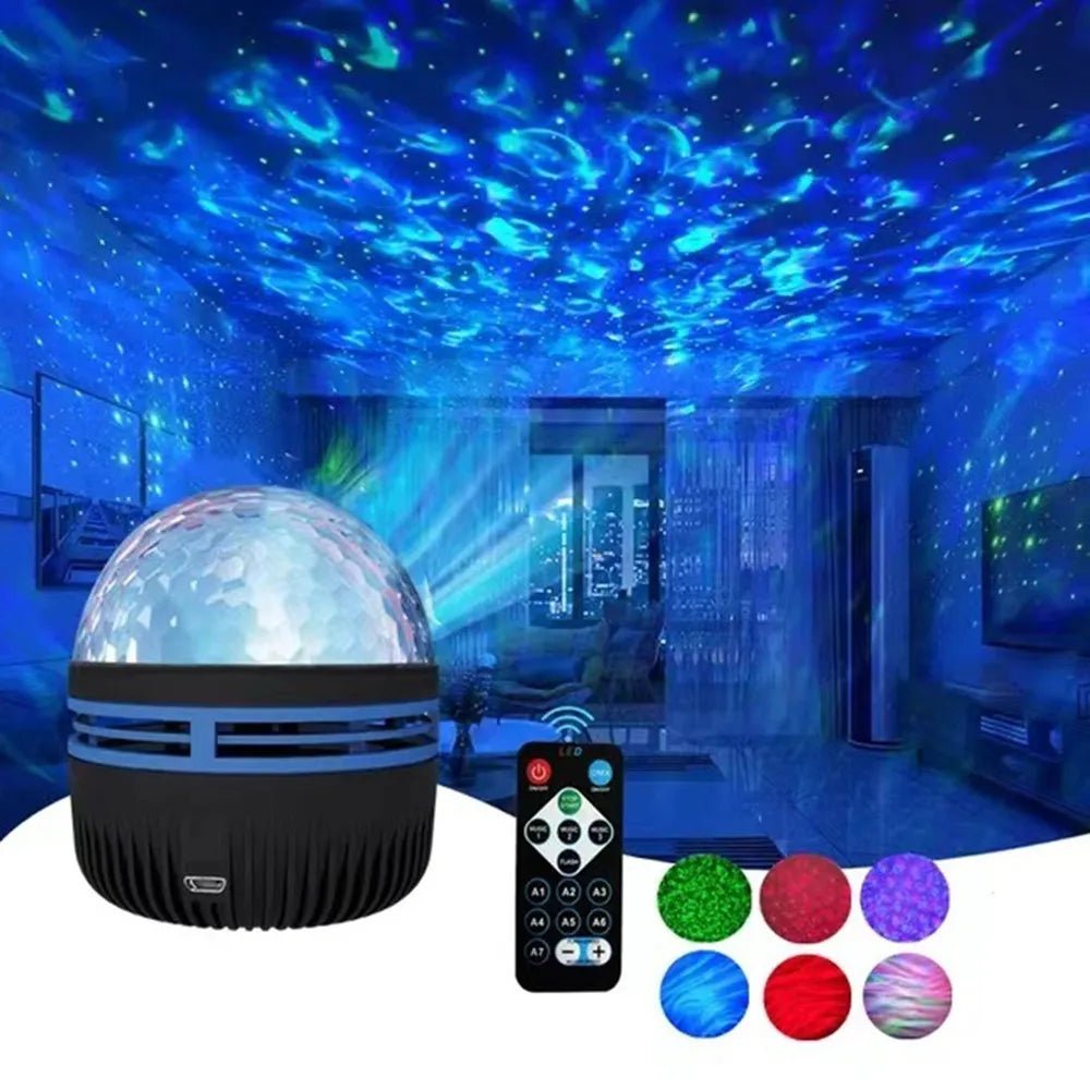 Starry Sky Galaxy Projector Night Light – Aurora + Stars + Starlight with Remote Control - Katchy Vibez
