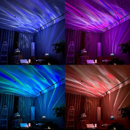 Starry Sky Galaxy Projector Night Light – Aurora + Stars + Starlight with Remote Control - Katchy Vibez