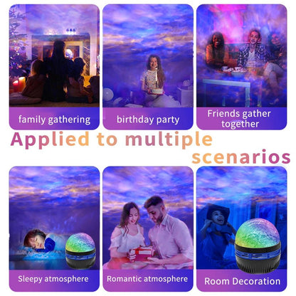Starry Sky Galaxy Projector Night Light – Aurora + Stars + Starlight with Remote Control - Katchy Vibez