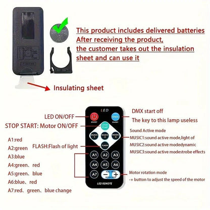 Starry Sky Galaxy Projector Night Light – Aurora + Stars + Starlight with Remote Control - Katchy Vibez