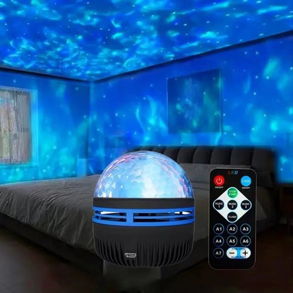Starry Sky Galaxy Projector Night Light – Aurora + Stars + Starlight with Remote Control - Katchy Vibez