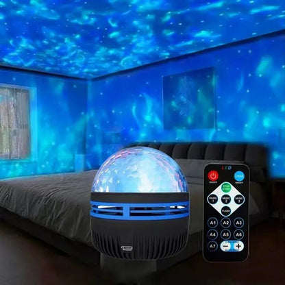 Starry Sky Galaxy Projector Night Light – Aurora + Stars + Starlight with Remote Control - Katchy Vibez