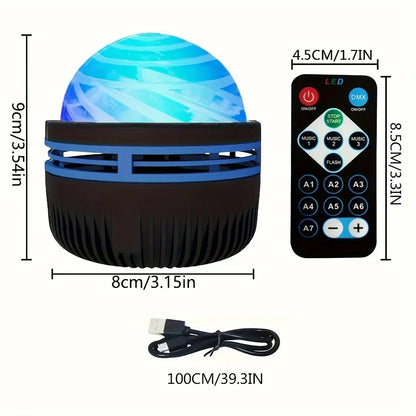 Starry Sky Galaxy Projector Night Light – Aurora + Stars + Starlight with Remote Control - Katchy Vibez