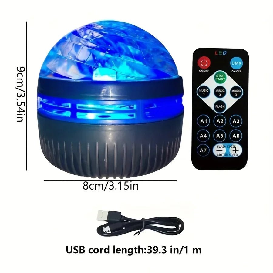 Starry Sky Galaxy Projector Night Light – Aurora + Stars + Starlight with Remote Control - Katchy Vibez