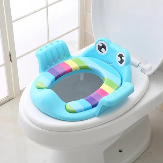 TotsLoo™ – Colorful Frog Potty Seat with Armrests - Katchy Vibez