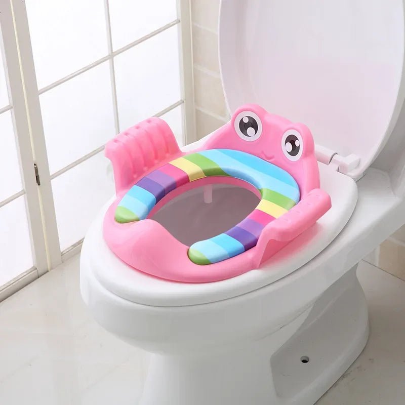 TotsLoo™ – Colorful Frog Potty Seat with Armrests - Katchy Vibez