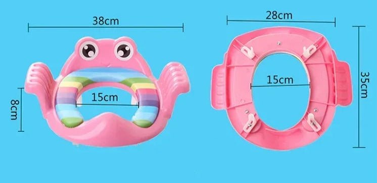 TotsLoo™ – Colorful Frog Potty Seat with Armrests - Katchy Vibez