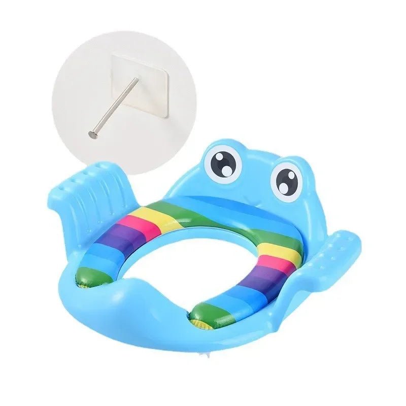 TotsLoo™ – Colorful Frog Potty Seat with Armrests - Katchy Vibez