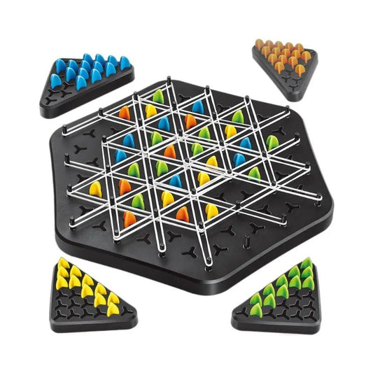 Triangle Rubber Band Game – Strategy Board Game for Families - Katchy Vibez