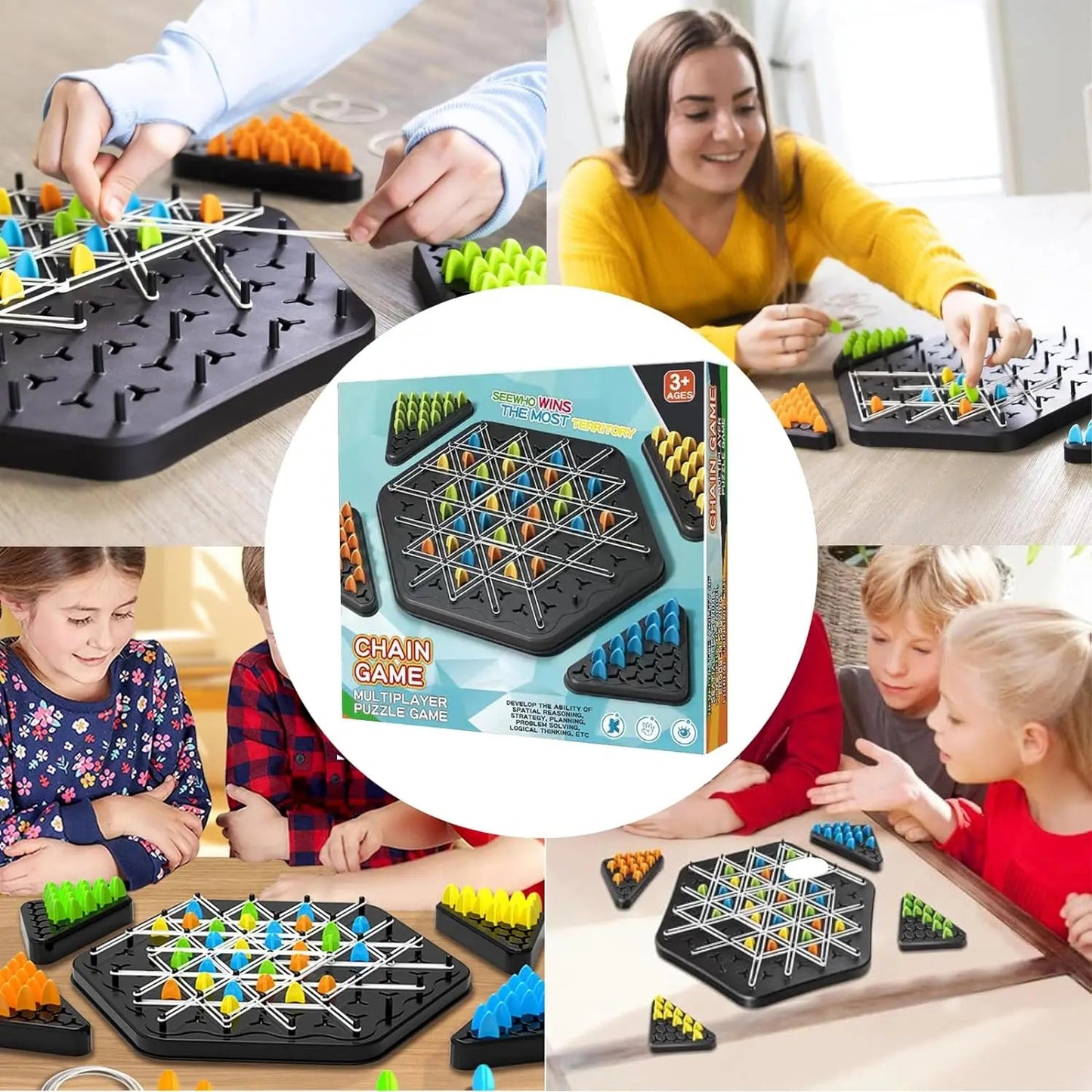 Triggle Battle Game Set | Rubber Band Sling + Multiplayer Board - Katchy Vibez