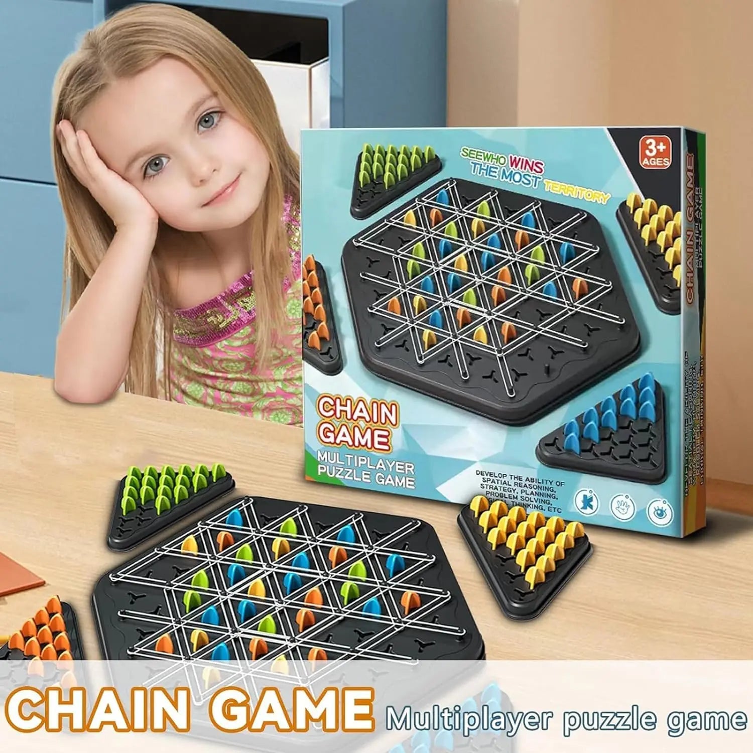 Triggle Battle Game Set | Rubber Band Sling + Multiplayer Board - Katchy Vibez