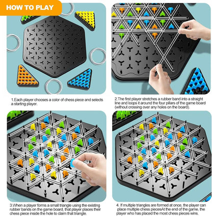 Triggle Battle Game Set | Rubber Band Sling + Multiplayer Board - Katchy Vibez