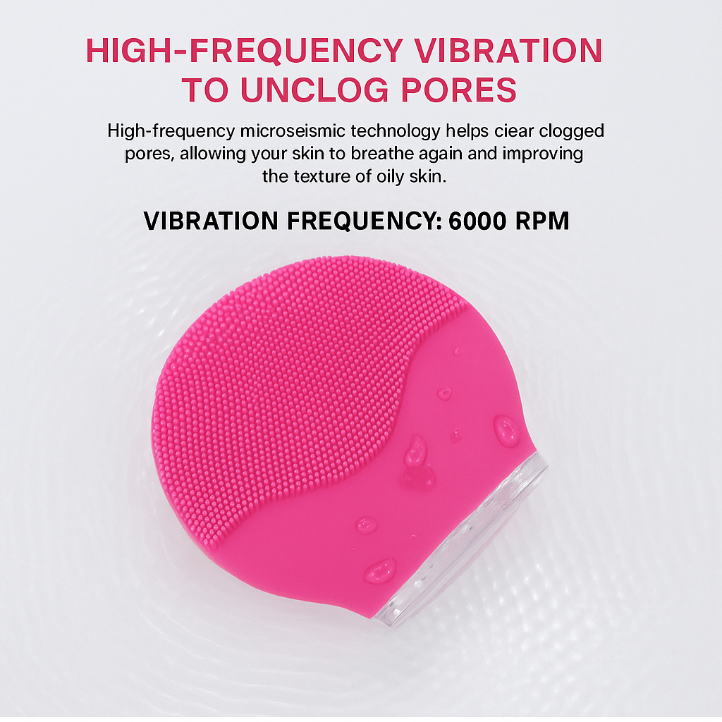 🔗Ultrasonic Electric Facial Cleansing Brush - Katchy Vibez