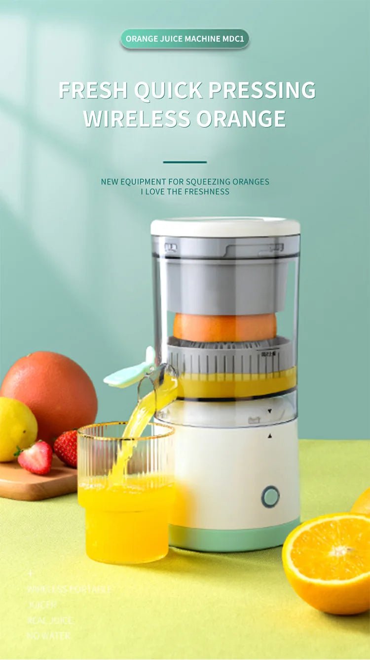 USB Electric Mini Juicer – Compact Twin - Gear Citrus Fruit Extractor - Katchy Vibez