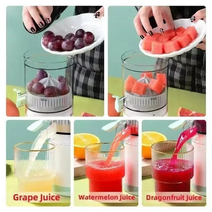 USB Electric Mini Juicer – Compact Twin - Gear Citrus Fruit Extractor - Katchy Vibez