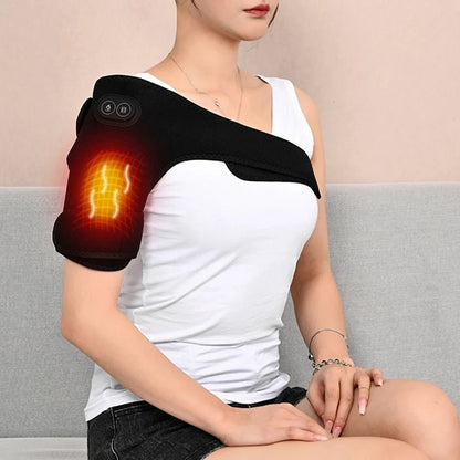 USB Heated Shoulder & Knee Pad | Adjustable Therapy Wrap - Katchy Vibez