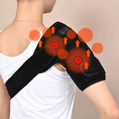 USB Heated Shoulder & Knee Pad | Adjustable Therapy Wrap - Katchy Vibez